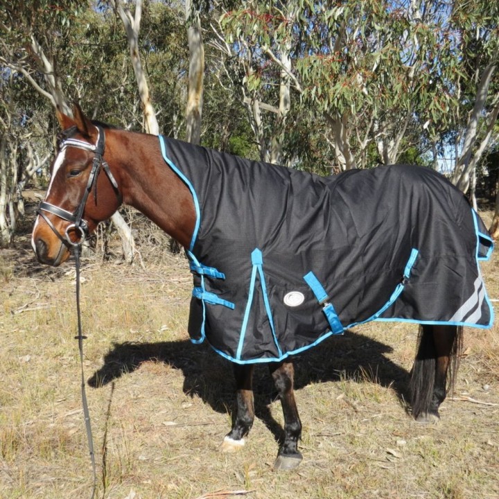 1200 Denier Winter Wug Horse Rug Black – High Neck Fit for Finer Builds | LOVE MY HORSE
